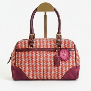 Coach Vintage 2005 Limited Edition Hamptons Houndstooth Satchel EUC